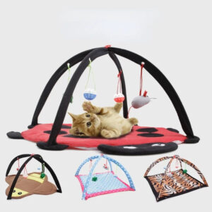 Portable Foldable Cat Tent - Funny Pet Activity Play Bed & Mat